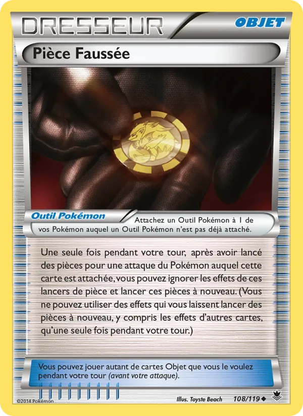 Carte Pokémon Pièce Faussée de l'extension Vigueur Spectrale