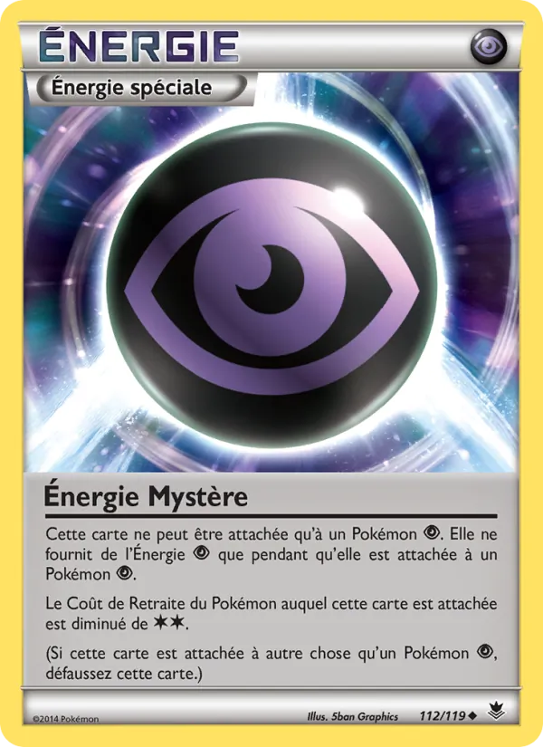 Carte Pokémon Énergie Mystère de l'extension Vigueur Spectrale