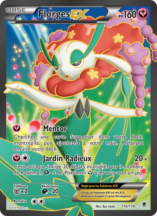 Carte Pokémon Florges EX de l'extension Vigueur Spectrale