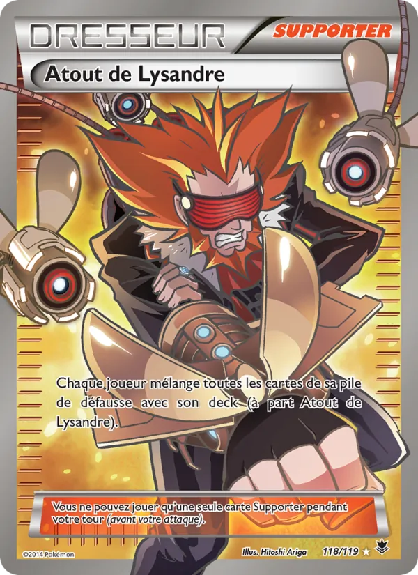 Carte Pokémon Atout de Lysandre de l'extension Vigueur Spectrale
