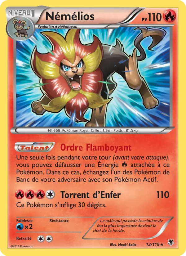 Carte Pokémon Némélios de l'extension Vigueur Spectrale