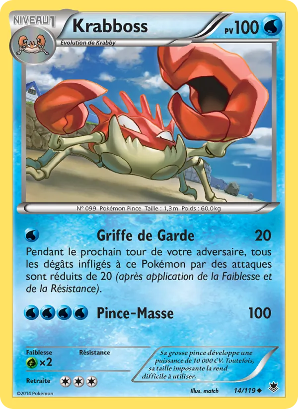 Carte Pokémon Krabboss de l'extension Vigueur Spectrale