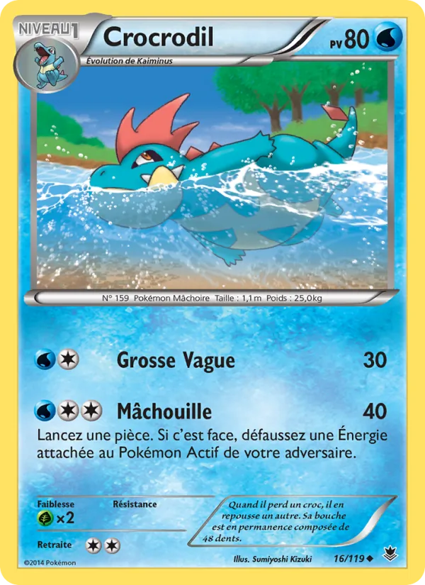 Carte Pokémon Crocrodil de l'extension Vigueur Spectrale