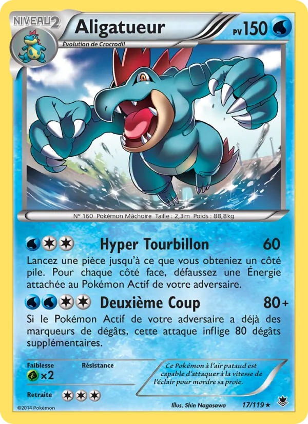 Carte Pokémon Aligatueur de l'extension Vigueur Spectrale