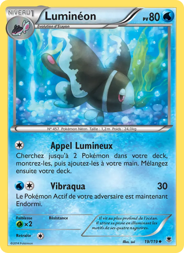 Carte Pokémon Luminéon de l'extension Vigueur Spectrale