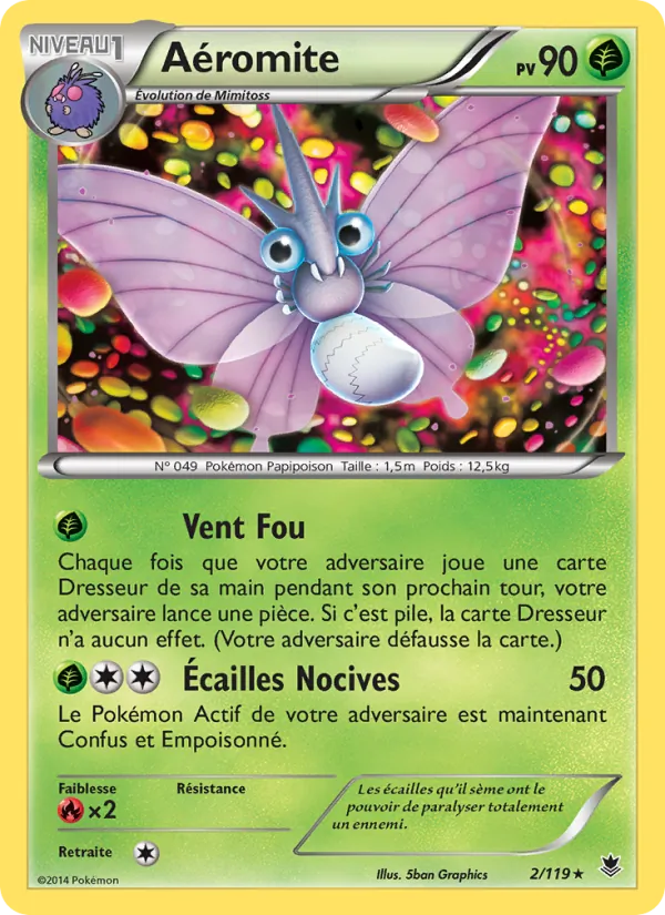 Carte Pokémon Aéromite de l'extension Vigueur Spectrale