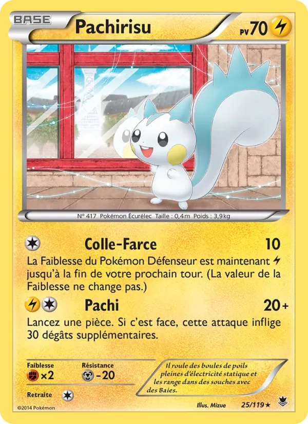 Carte Pokémon Pachirisu de l'extension Vigueur Spectrale