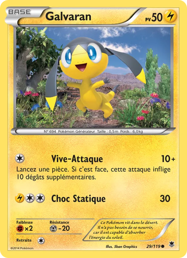 Carte Pokémon Galvaran de l'extension Vigueur Spectrale
