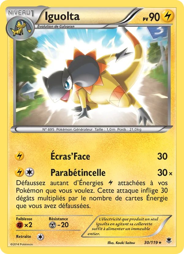 Carte Pokémon Iguolta de l'extension Vigueur Spectrale