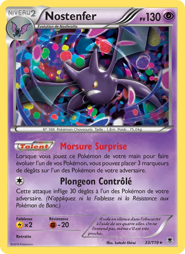 Carte Pokémon Nostenfer de l'extension Vigueur Spectrale