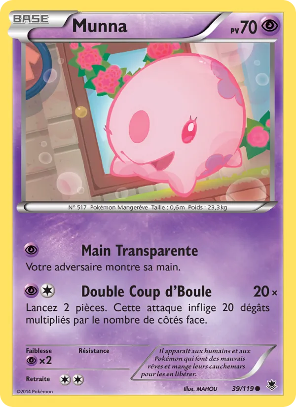 Carte Pokémon Munna de l'extension Vigueur Spectrale
