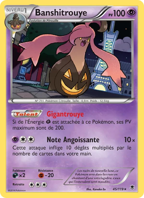 Carte Pokémon Banshitrouye de l'extension Vigueur Spectrale
