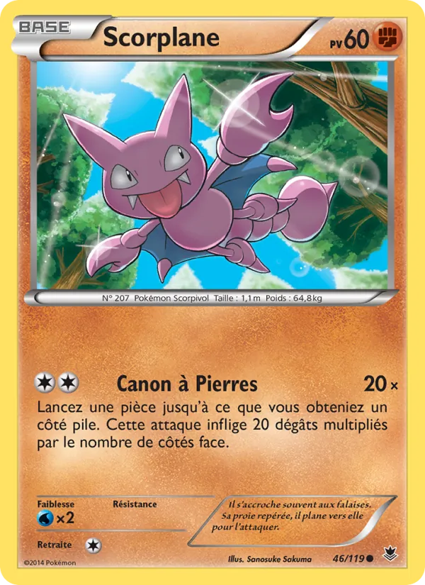 Carte Pokémon Scorplane de l'extension Vigueur Spectrale