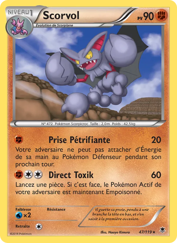 Carte Pokémon Scorvol de l'extension Vigueur Spectrale