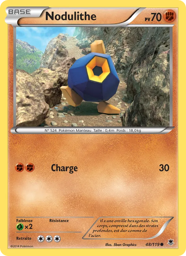 Carte Pokémon Nodulithe de l'extension Vigueur Spectrale