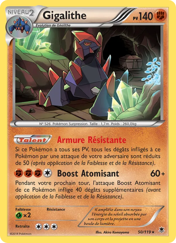Carte Pokémon Gigalithe de l'extension Vigueur Spectrale
