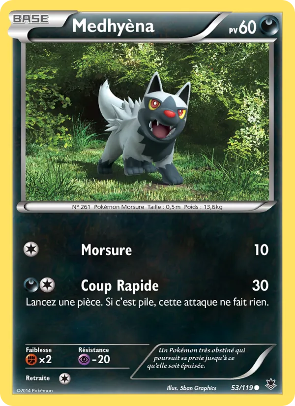 Carte Pokémon Medhyèna de l'extension Vigueur Spectrale