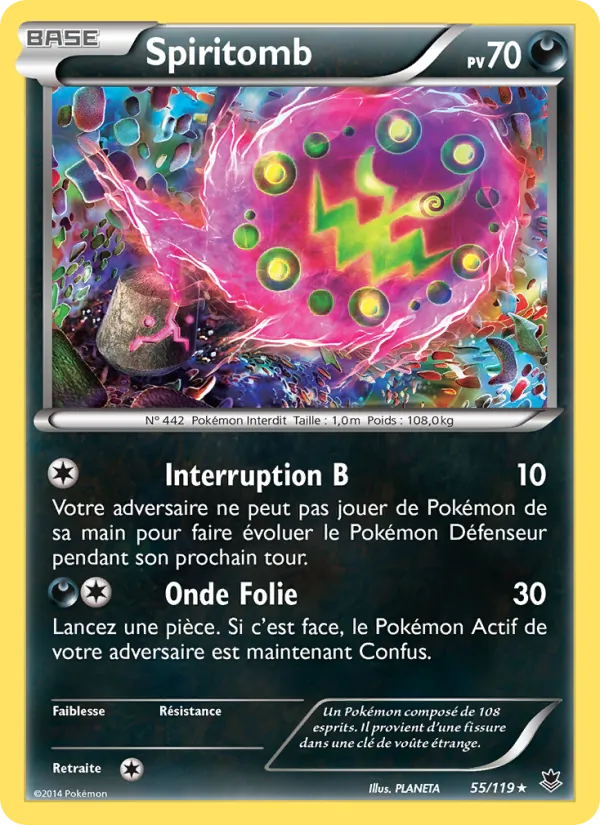 Carte Pokémon Spiritomb de l'extension Vigueur Spectrale