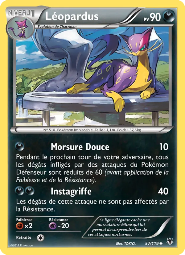 Carte Pokémon Léopardus de l'extension Vigueur Spectrale