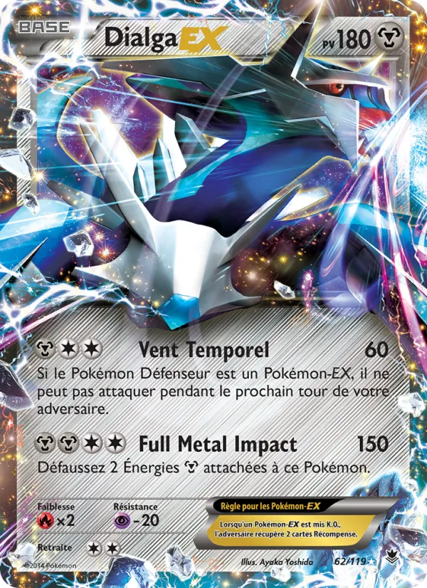 Carte Pokémon Dialga EX de l'extension Vigueur Spectrale