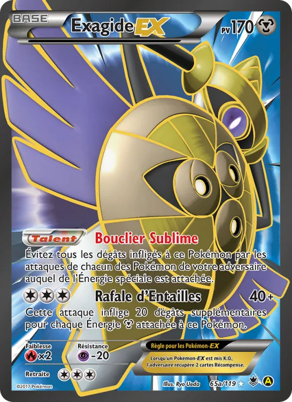 Carte Pokémon Exagide EX de l'extension Vigueur Spectrale