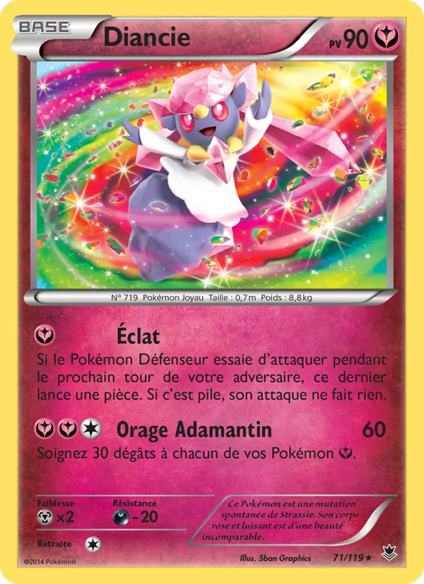 Carte Pokémon Diancie de l'extension Vigueur Spectrale