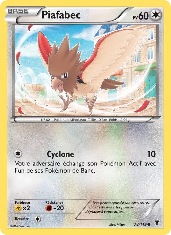 Carte Pokémon Piafabec de l'extension Vigueur Spectrale