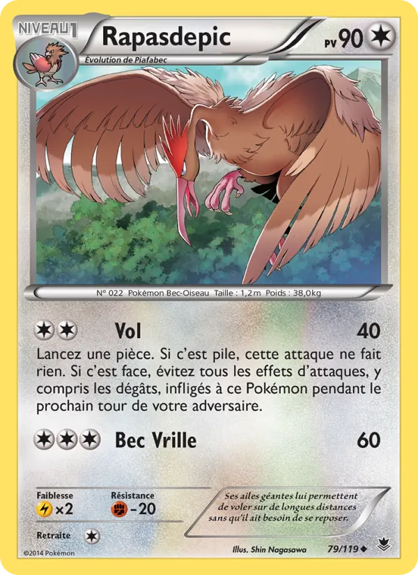 Carte Pokémon Rapasdepic de l'extension Vigueur Spectrale