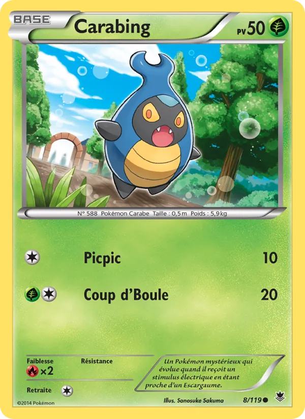 Carte Pokémon Carabing de l'extension Vigueur Spectrale