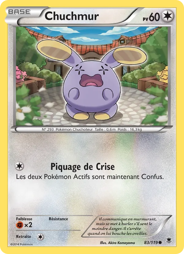 Carte Pokémon Chuchmur de l'extension Vigueur Spectrale
