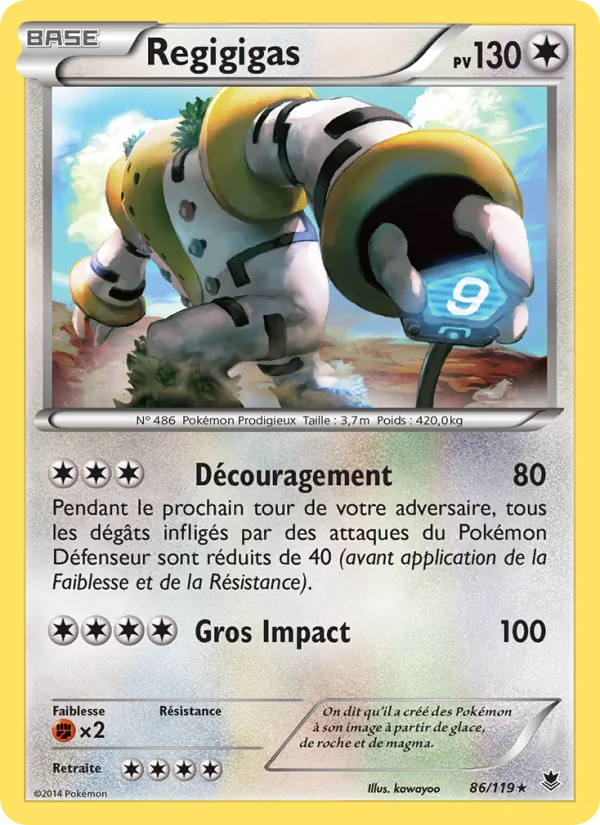 Carte Pokémon Regigigas de l'extension Vigueur Spectrale