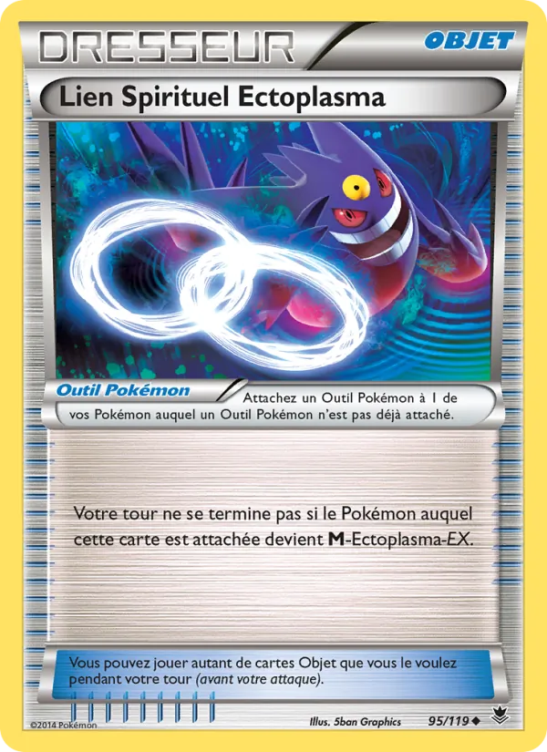 Carte Pokémon Lien Spirituel Ectoplasma de l'extension Vigueur Spectrale