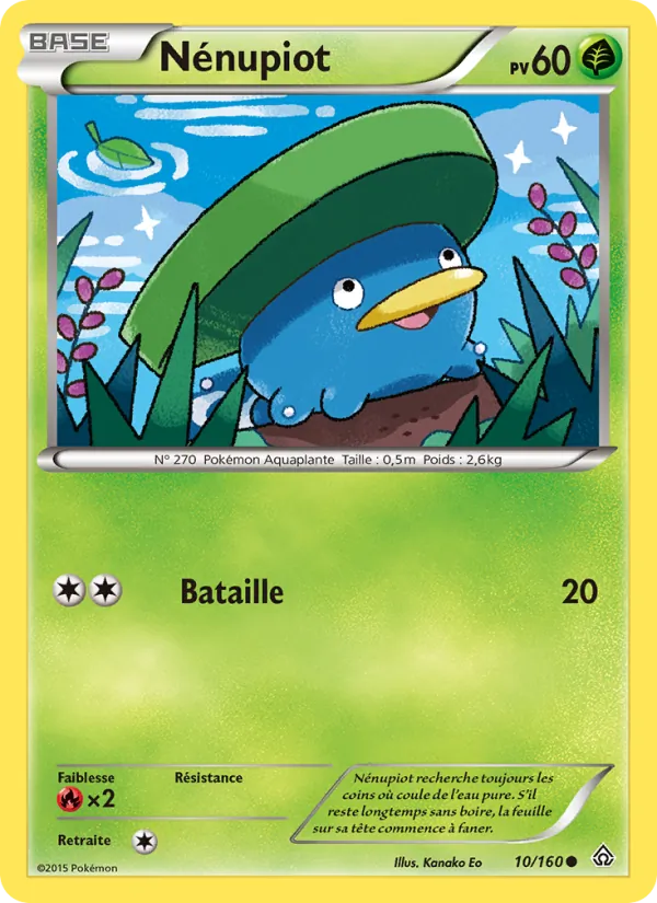 Carte Pokémon Nénupiot de l'extension Primo-Choc