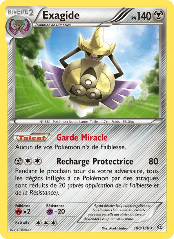 Carte Pokémon Exagide de l'extension Primo-Choc