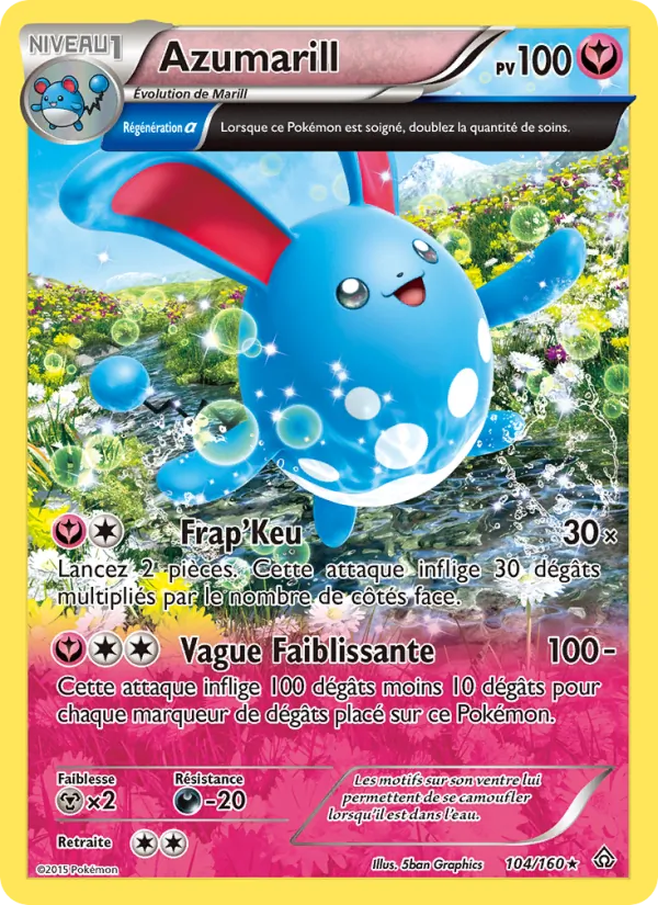 Carte Pokémon Azumarill de l'extension Primo-Choc