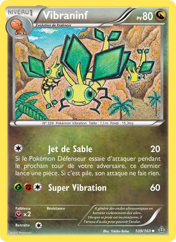 Carte Pokémon Vibraninf de l'extension Primo-Choc