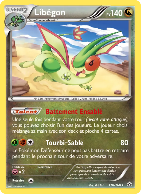 Carte Pokémon Libégon de l'extension Primo-Choc