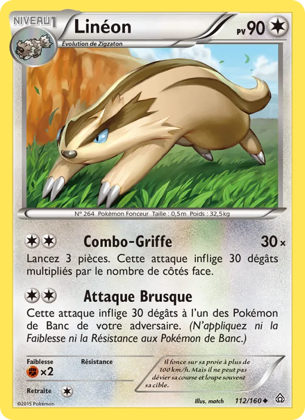 Carte Pokémon Linéon de l'extension Primo-Choc