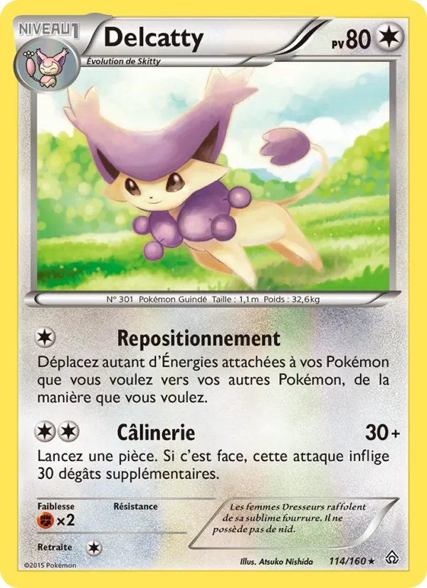 Carte Pokémon Delcatty de l'extension Primo-Choc