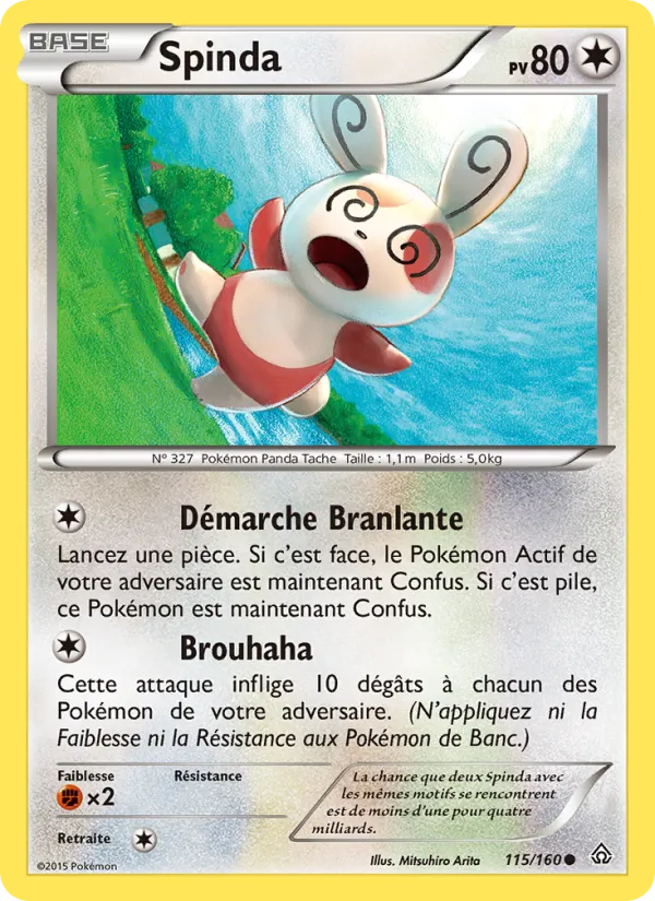 Carte Pokémon Spinda de l'extension Primo-Choc