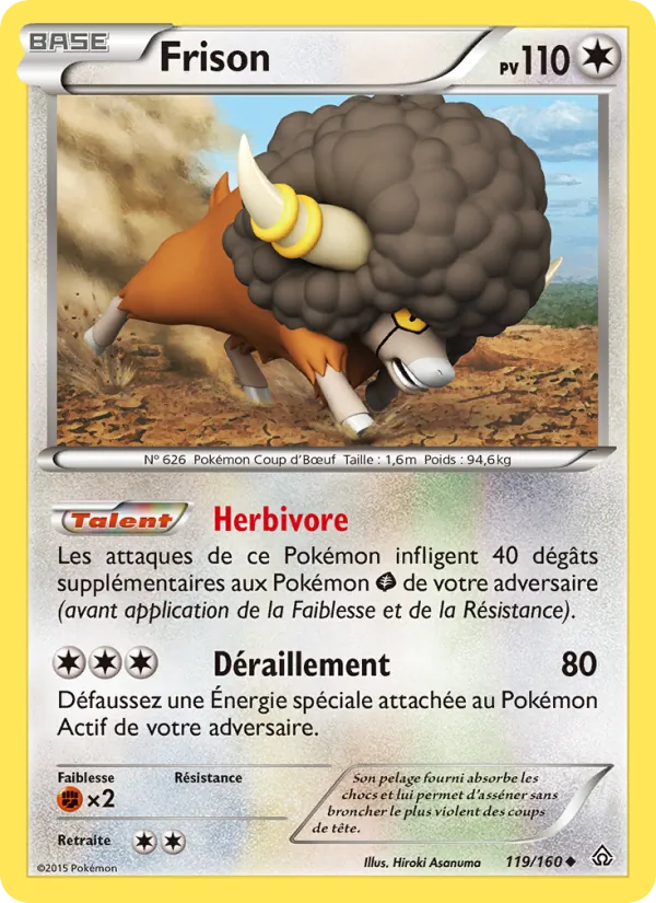 Carte Pokémon Frison de l'extension Primo-Choc