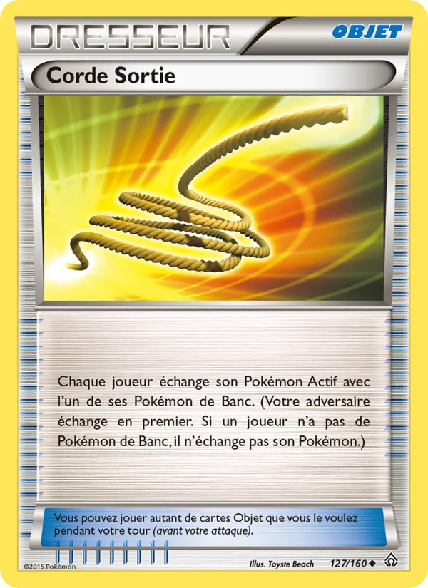 Carte Pokémon Corde Sortie de l'extension Primo-Choc