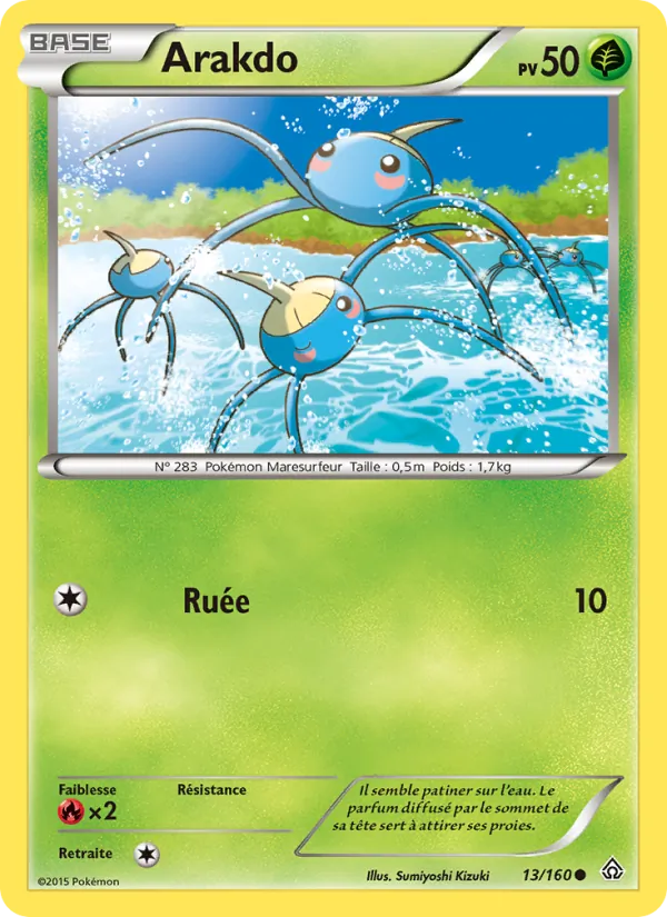 Carte Pokémon Arakdo de l'extension Primo-Choc