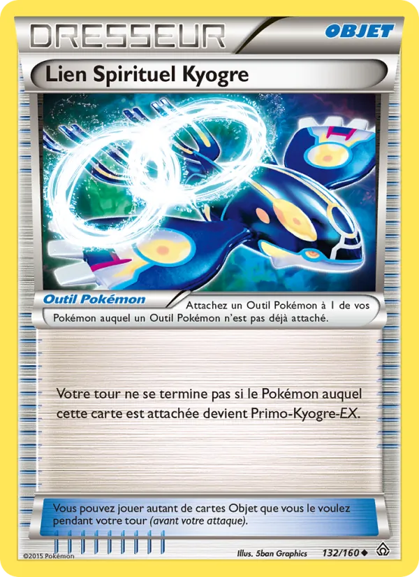Carte Pokémon Lien Spirituel Kyogre de l'extension Primo-Choc