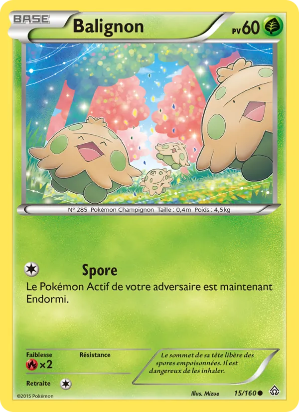 Carte Pokémon Balignon de l'extension Primo-Choc