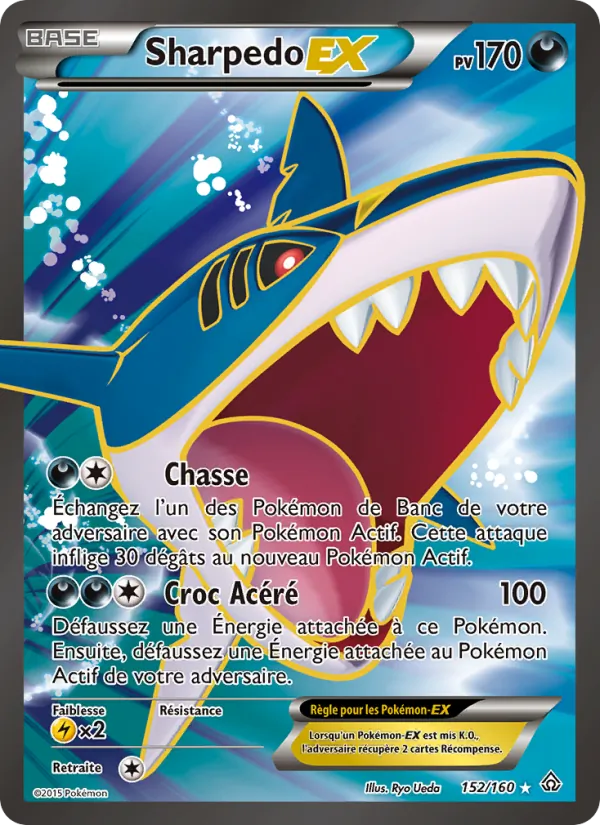 Carte Pokémon Sharpedo EX de l'extension Primo-Choc