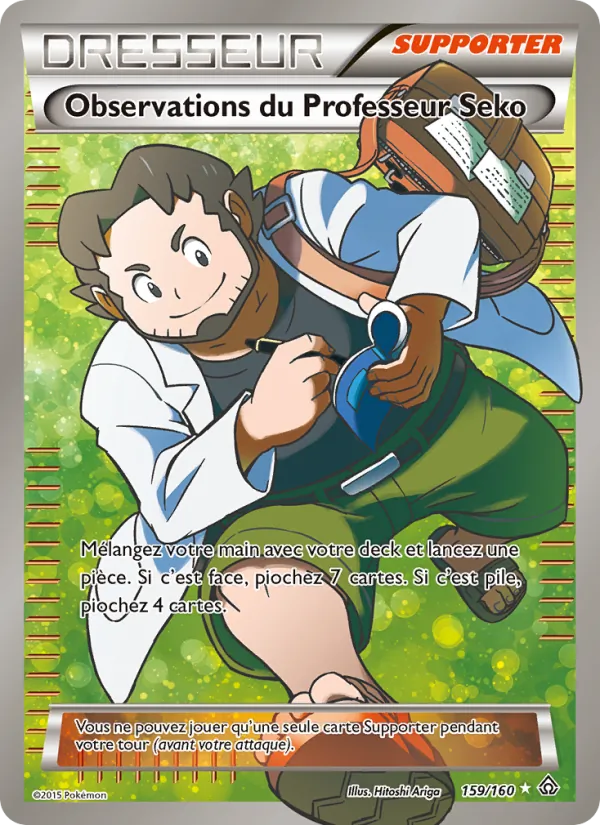 Carte Pokémon Observations du Professeur Seko de l'extension Primo-Choc