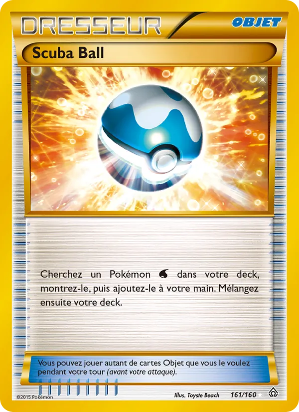 Carte Pokémon Scuba Ball de l'extension Primo-Choc