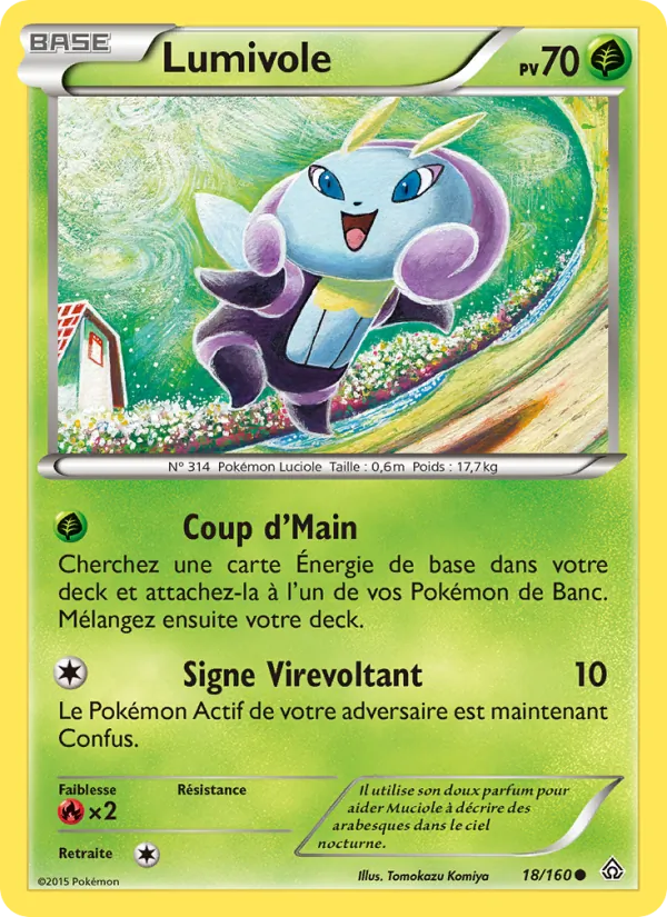Carte Pokémon Lumivole de l'extension Primo-Choc