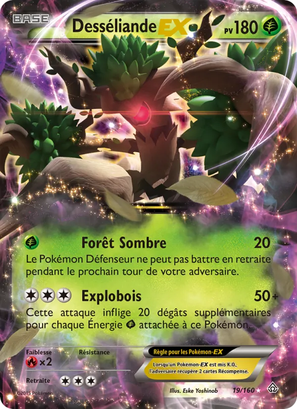 Carte Pokémon Desséliande EX de l'extension Primo-Choc